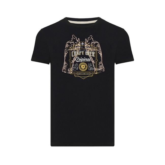  Routefield Tract Erkek Siyah Tişört