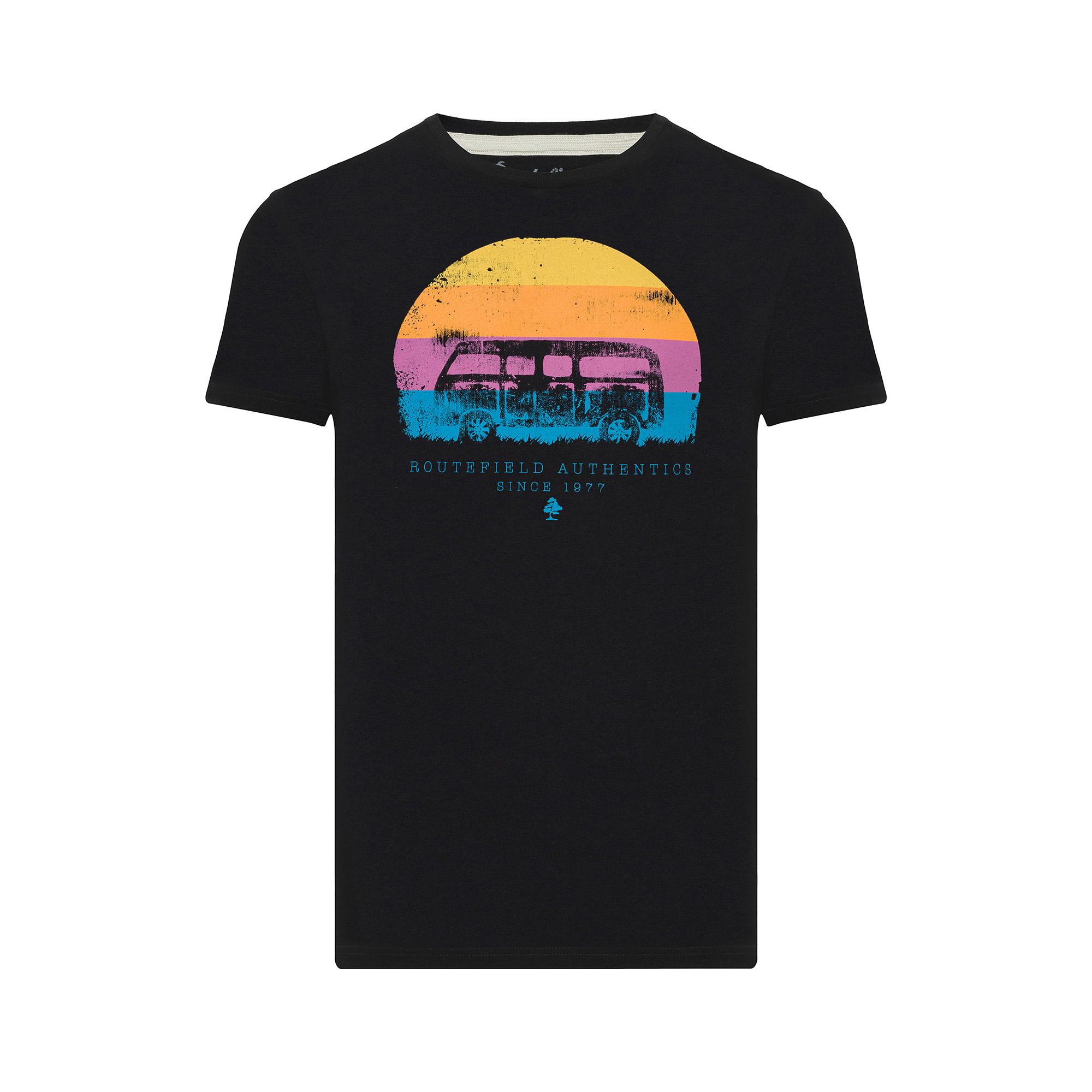 Routefield Trav Erkek Siyah Tişört