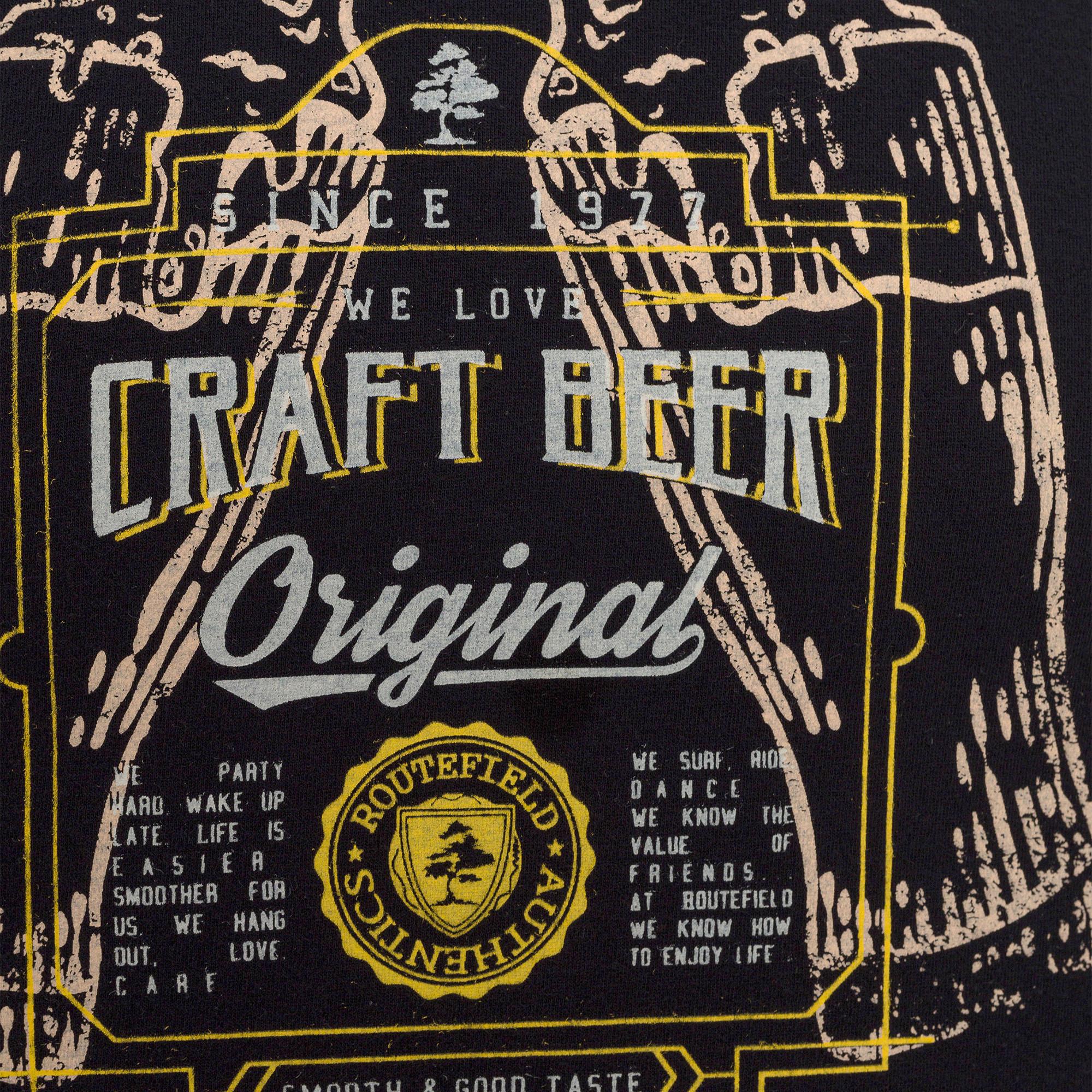 Routefield Tract Erkek Siyah Tişört