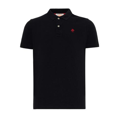  Routefield Partisan Erkek Siyah Polo Tişört