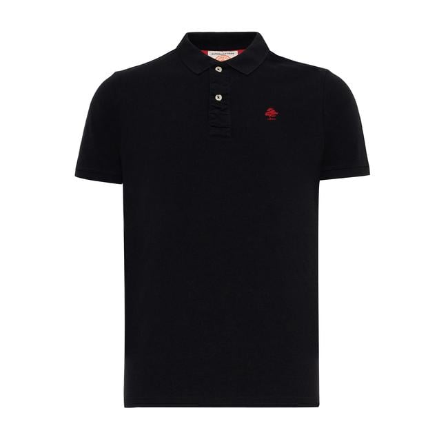  Routefield Partisan Erkek Siyah Polo Tişört