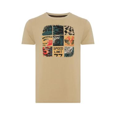  Routefield Tags Erkek Kahverengi Tişört