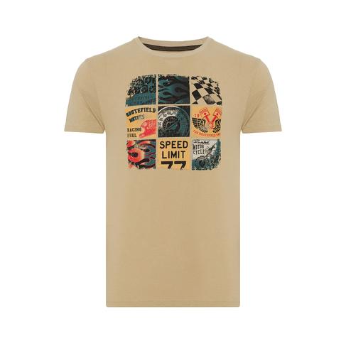  Routefield Tags Erkek Kahverengi Tişört