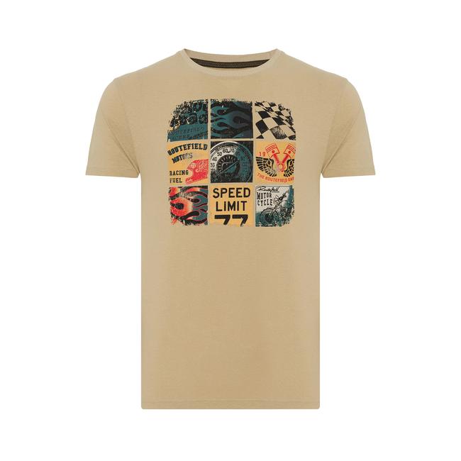  Routefield Tags Erkek Kahverengi Tişört