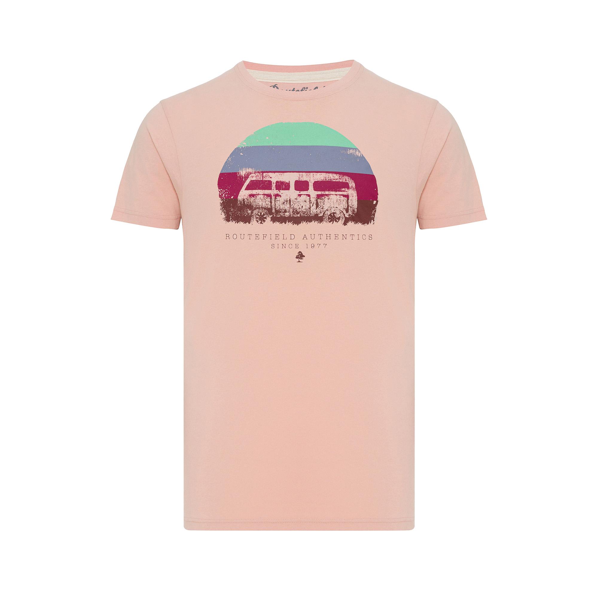 Routefield Trav Erkek Pembe Tişört