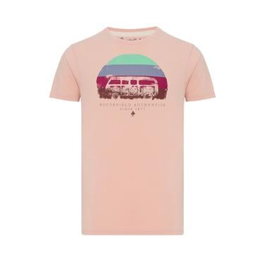  Routefield Trav Erkek Pembe Tişört