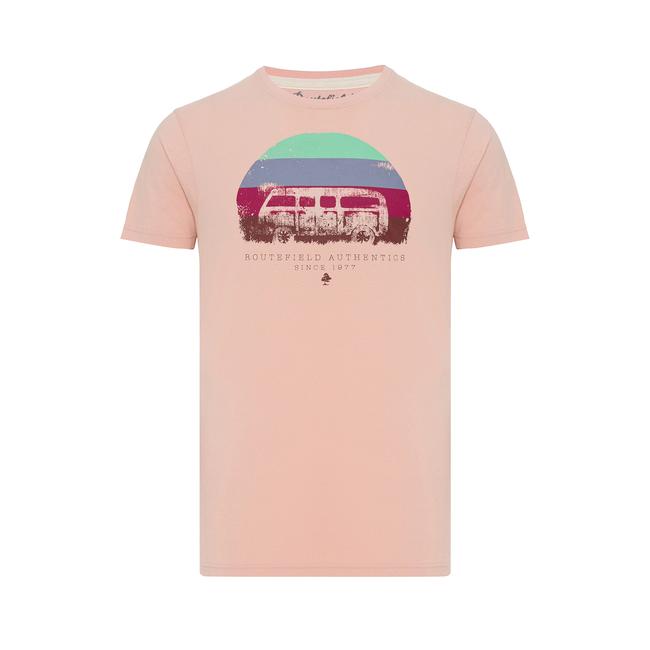  Routefield Trav Erkek Pembe Tişört