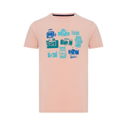  Routefield Timer Erkek Pembe Tişört