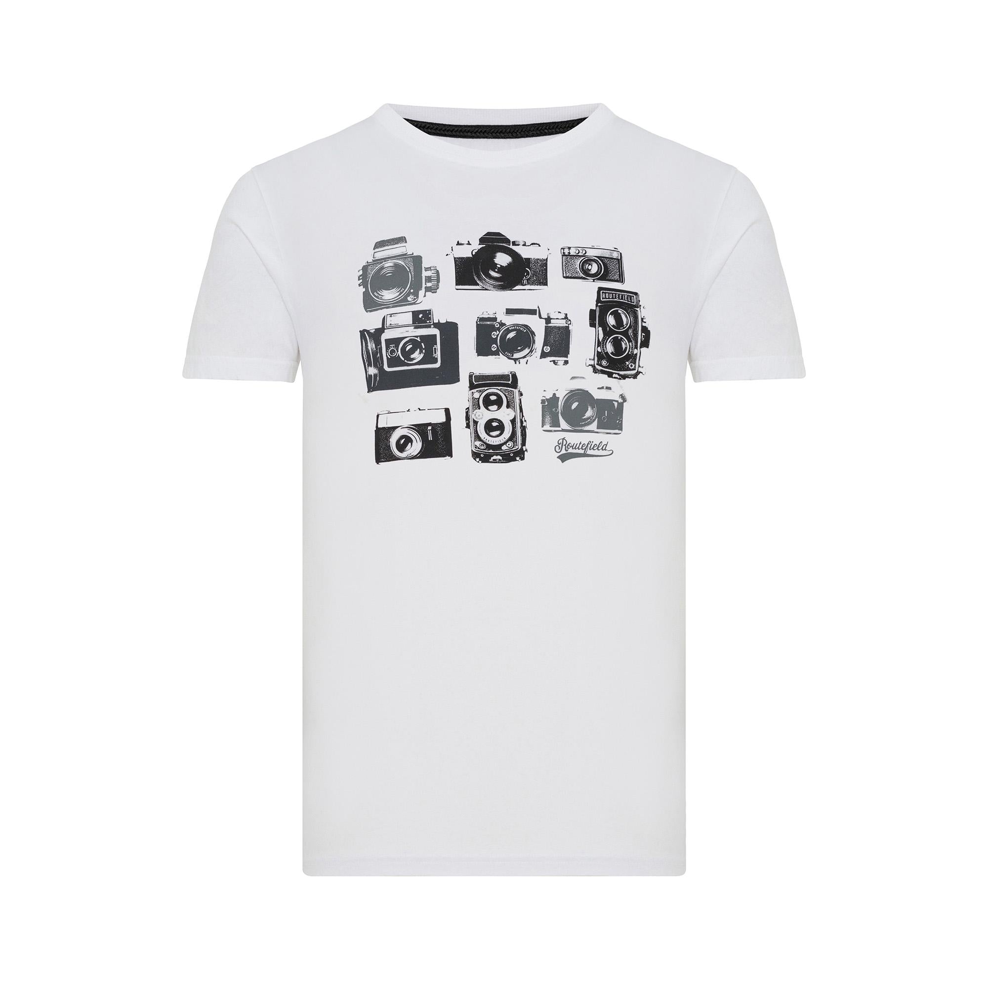 Routefield Timer Erkek Beyaz Tişört