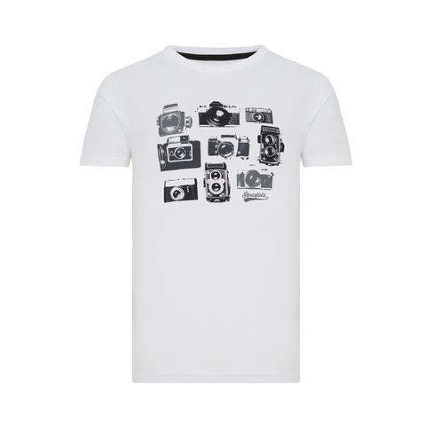  Routefield Timer Erkek Beyaz Tişört