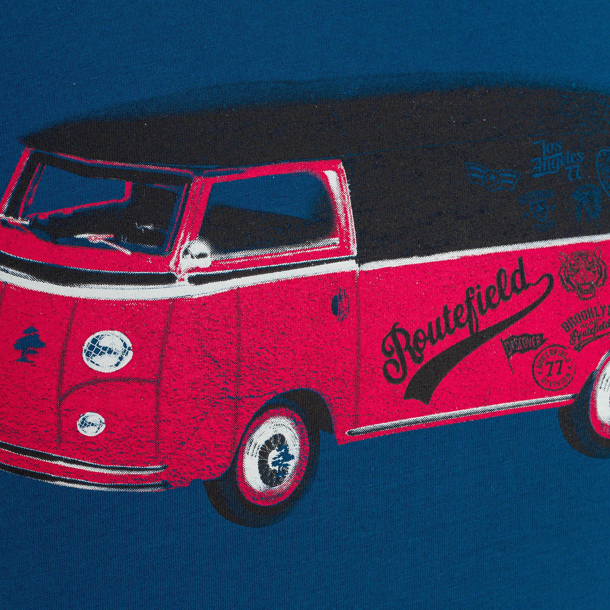 Routefield Tommy Erkek Mavi Tişört