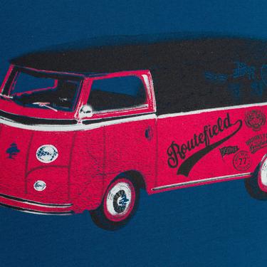  Routefield Tommy Erkek Mavi Tişört