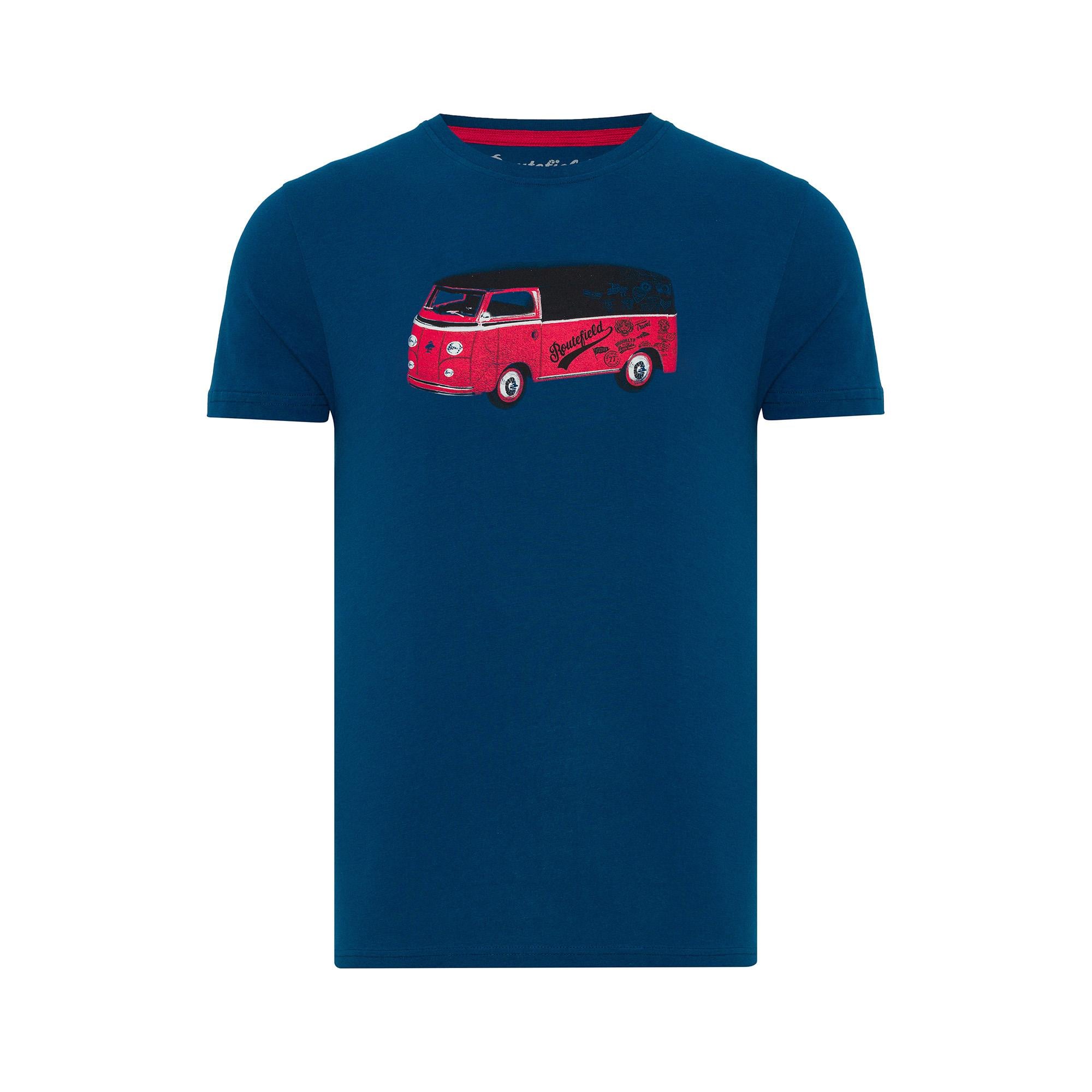 Routefield Tommy Erkek Mavi Tişört