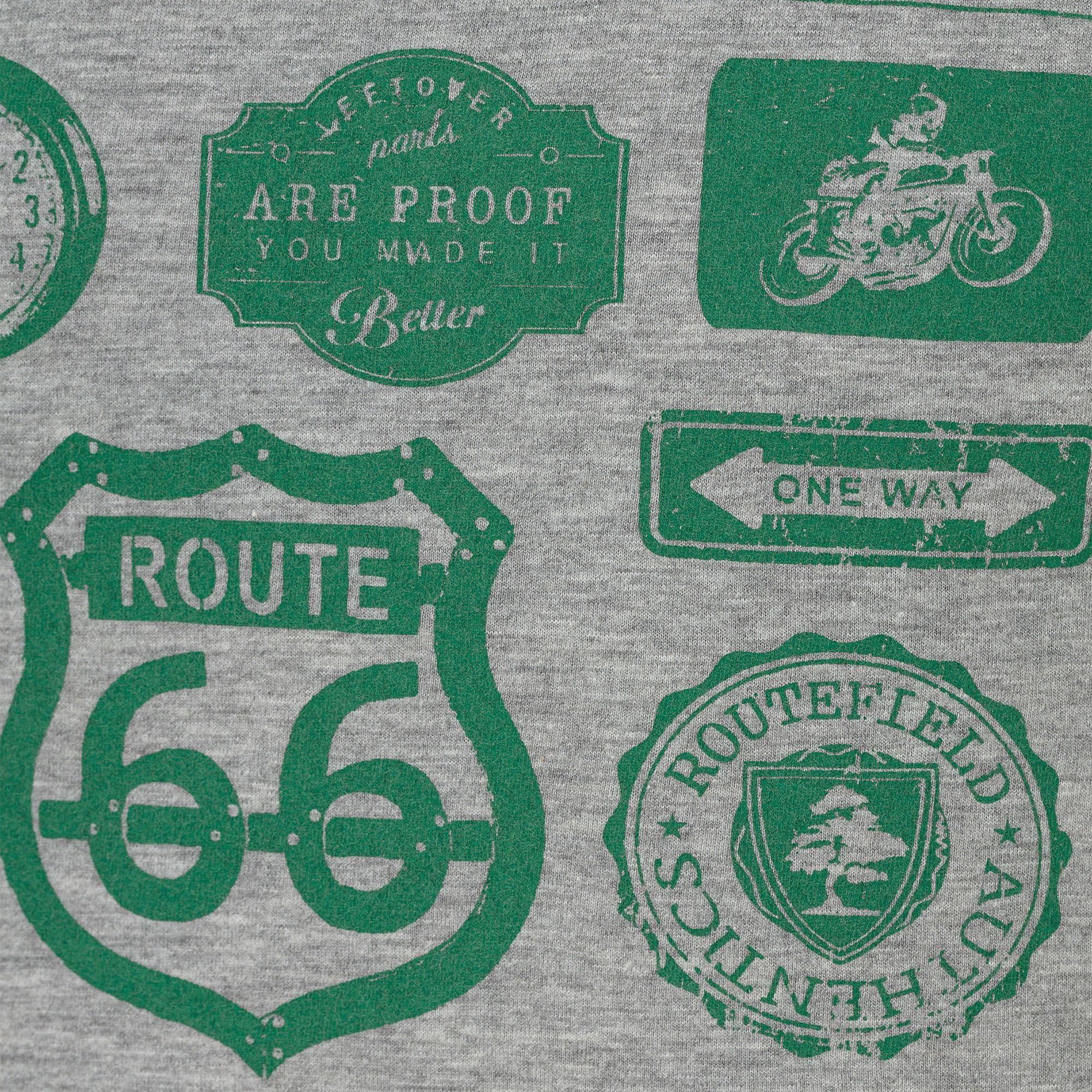 Routefield Truck Erkek Gri Tişört