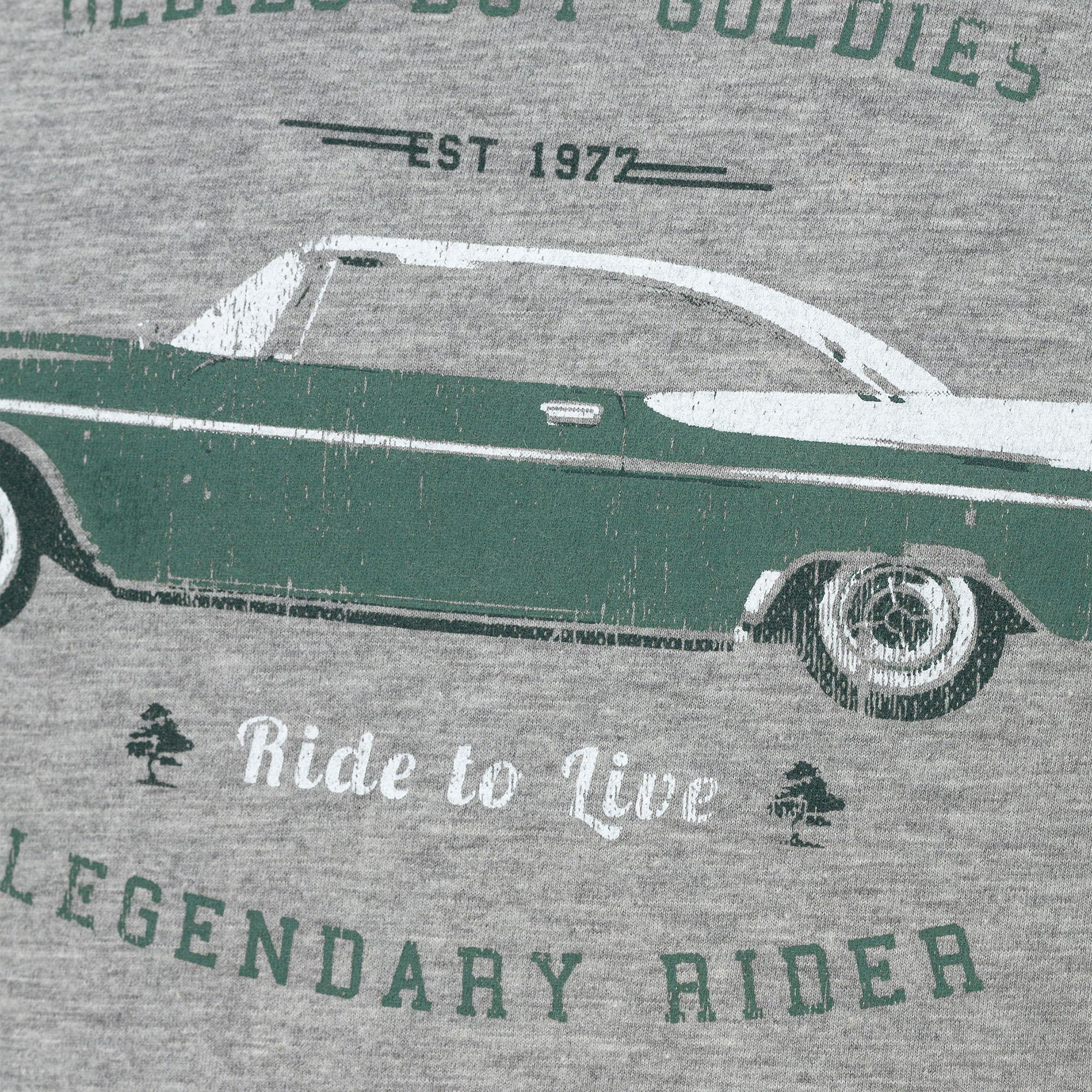 Routefield Thru Erkek Gri Tişört