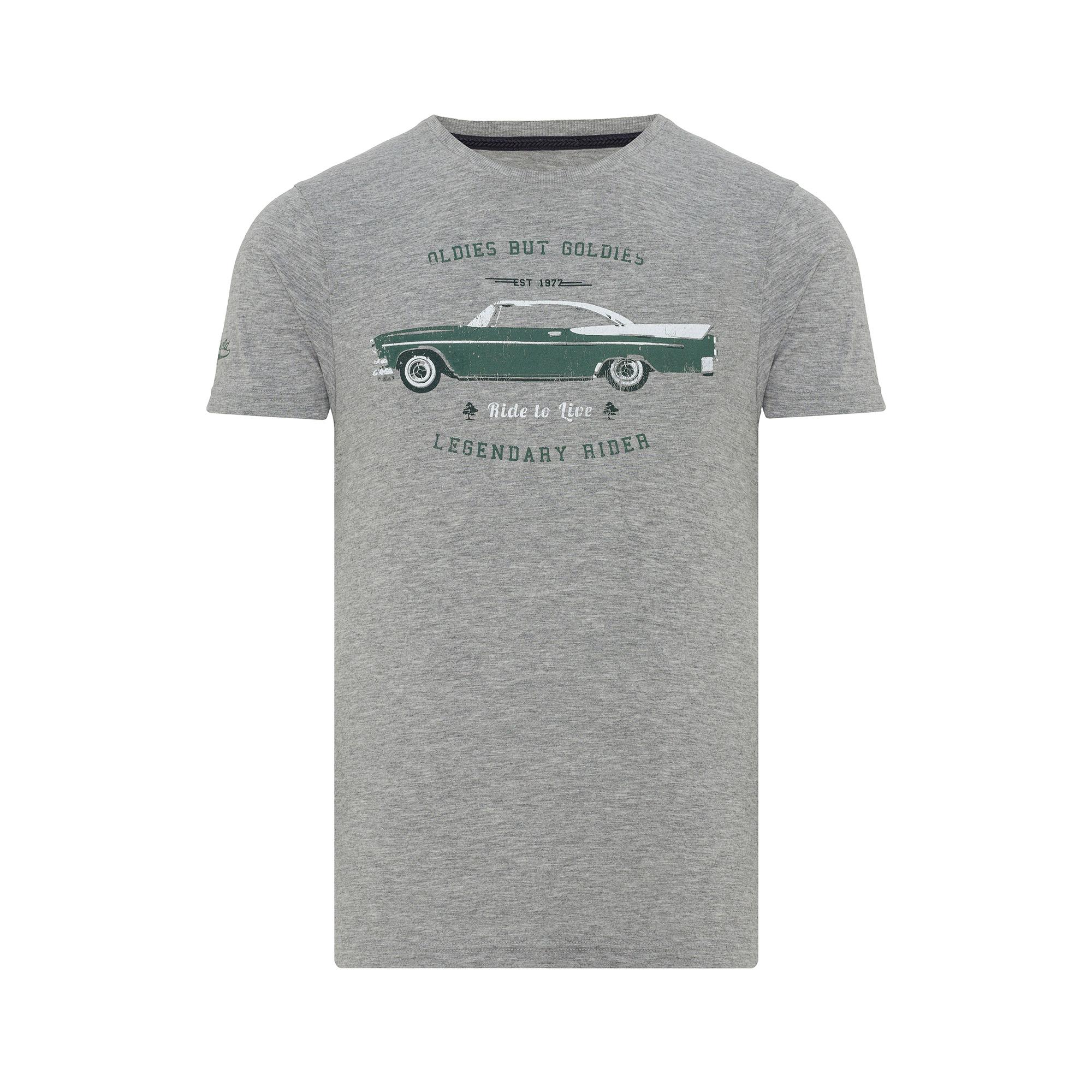 Routefield Thru Erkek Gri Tişört