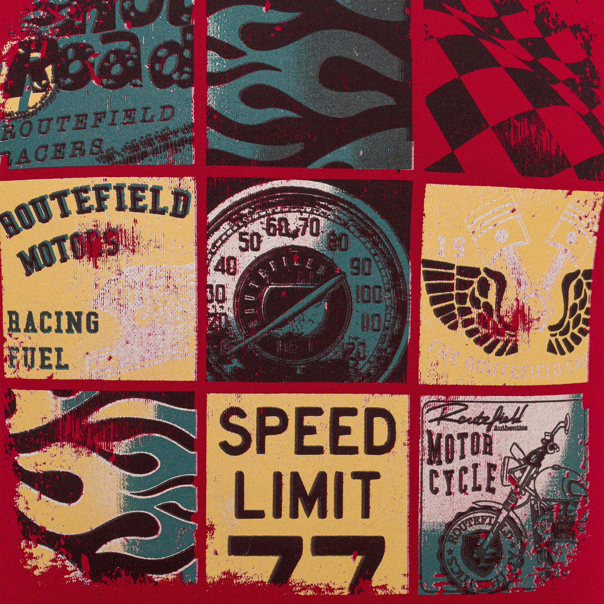 Routefield Tags Erkek Kırmızı Tişört