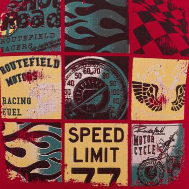  Routefield Tags Erkek Kırmızı Tişört