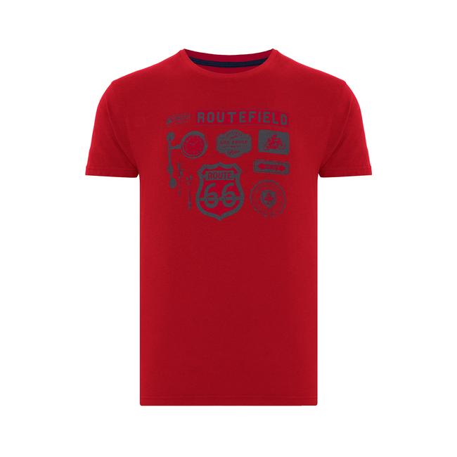  Routefield Truck Erkek Kırmızı Tişört