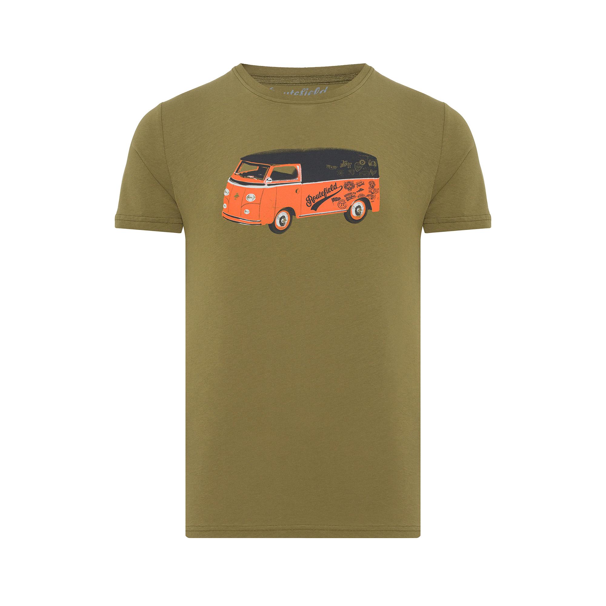 Routefield Tommy Erkek Yeşil Tişört