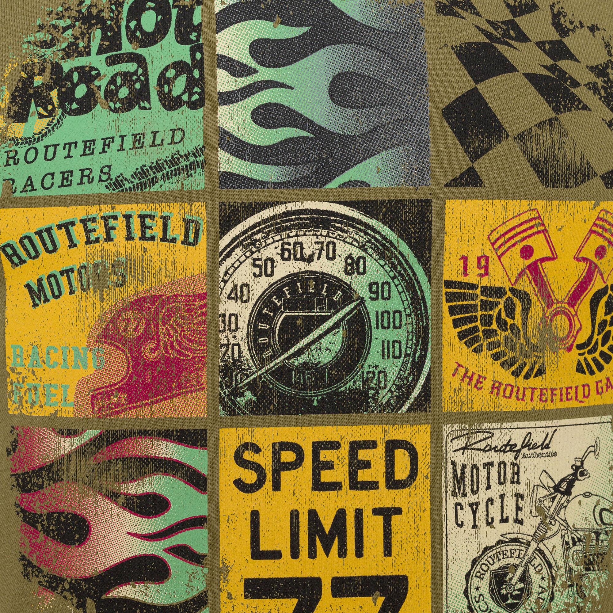 Routefield Tags Erkek Yeşil Tişört