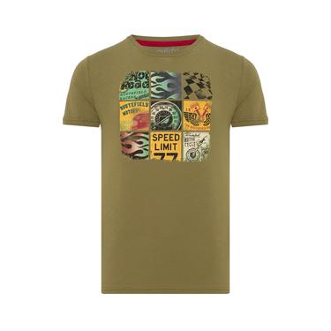  Routefield Tags Erkek Yeşil Tişört