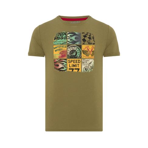  Routefield Tags Erkek Yeşil Tişört