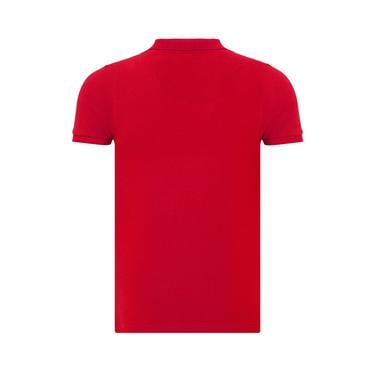  Routefield Punk Erkek Kırmızı Polo Tişört