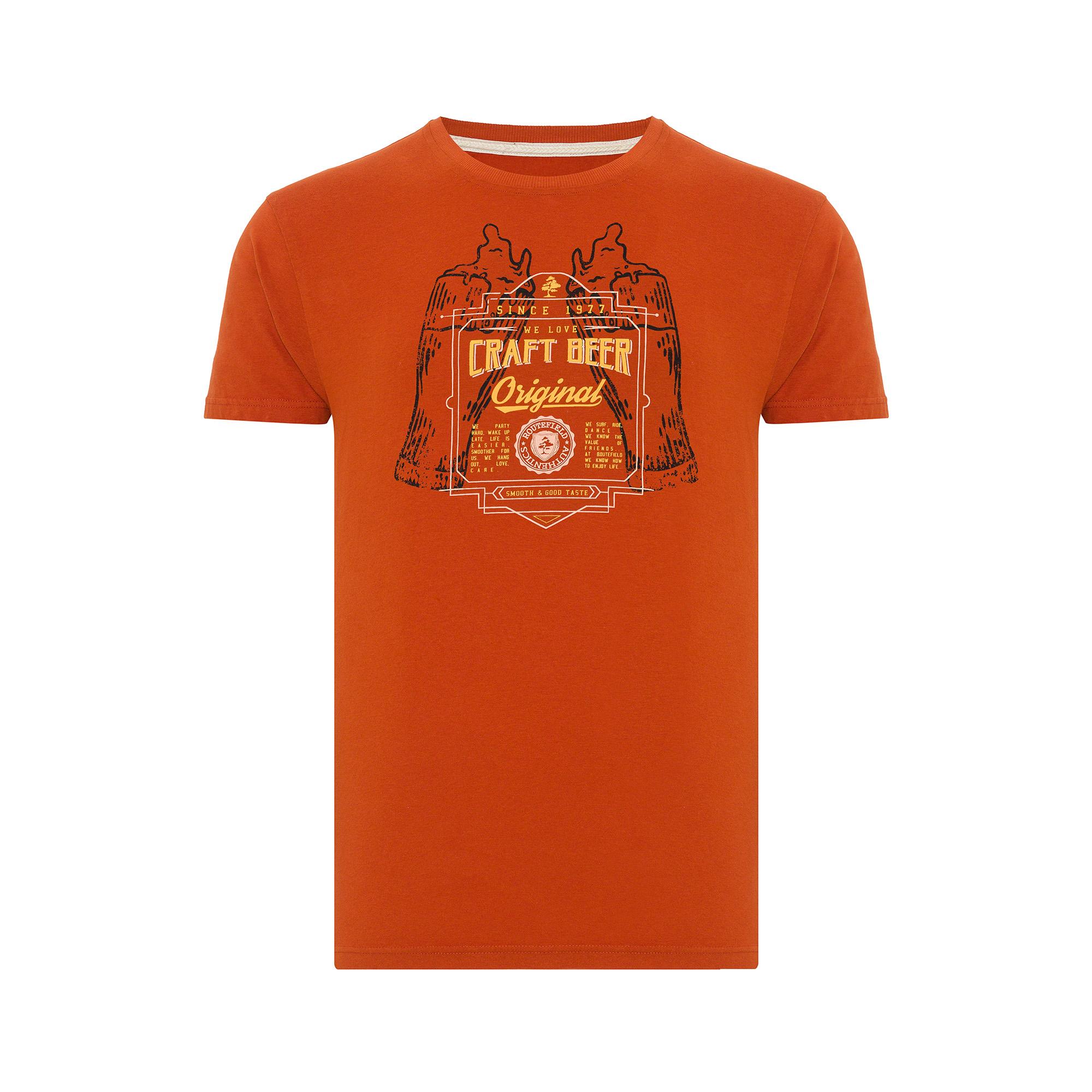 Routefield Tract Erkek Turuncu Tişört