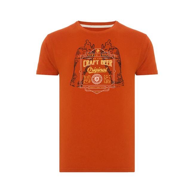  Routefield Tract Erkek Turuncu Tişört