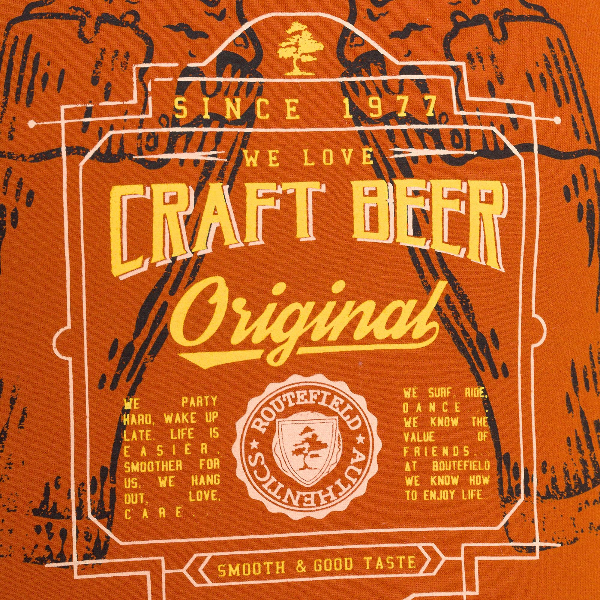 Routefield Tract Erkek Turuncu Tişört