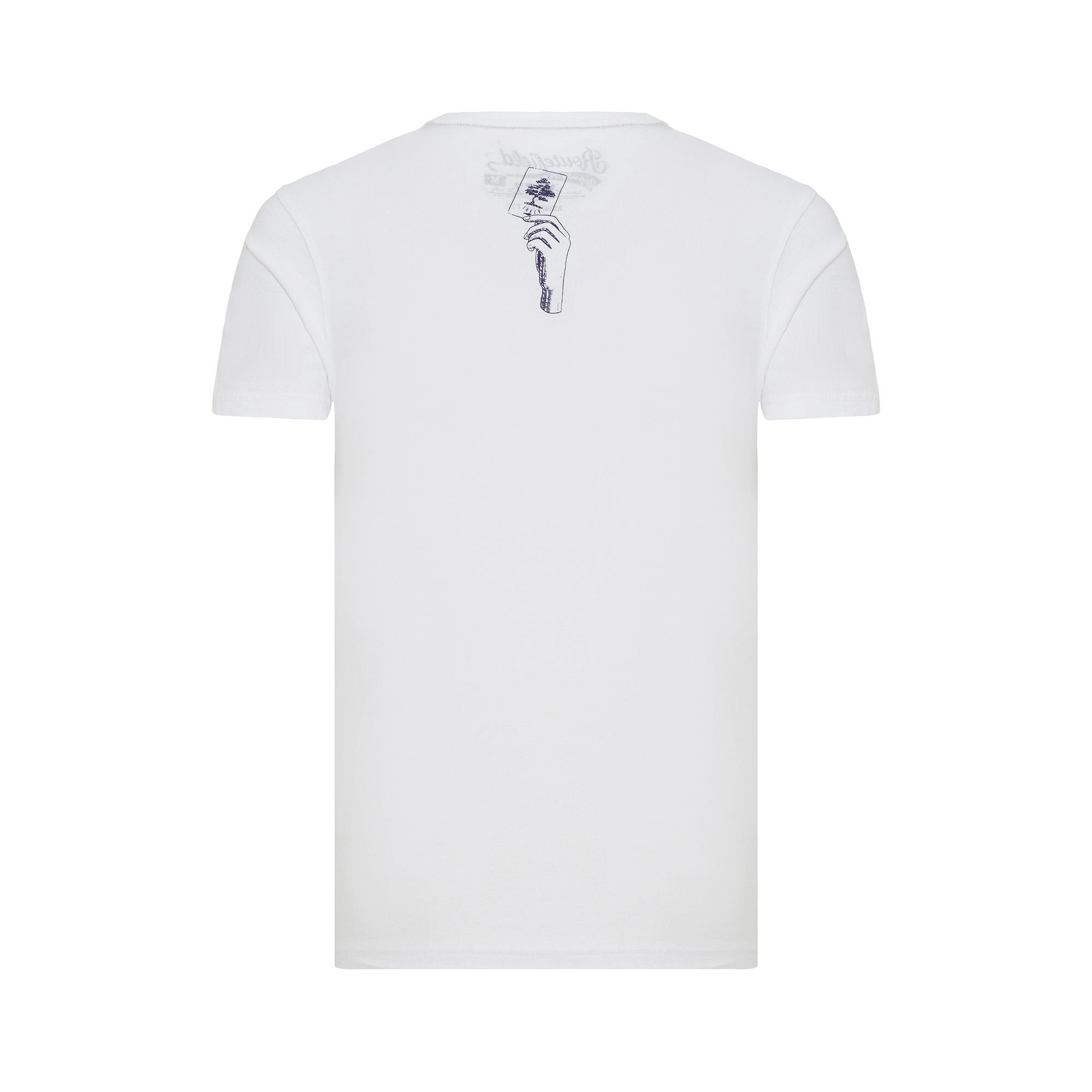 Routefield Ted Erkek Beyaz Tişört