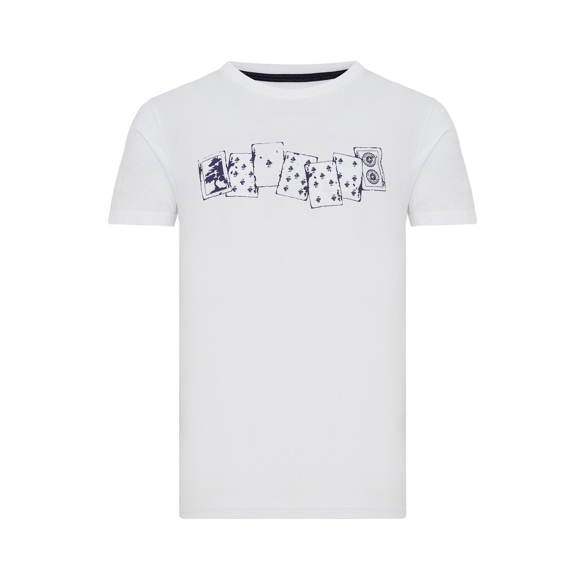 Routefield Ted Erkek Beyaz Tişört