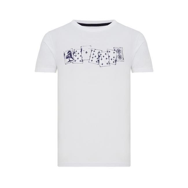  Routefield Ted Erkek Beyaz Tişört