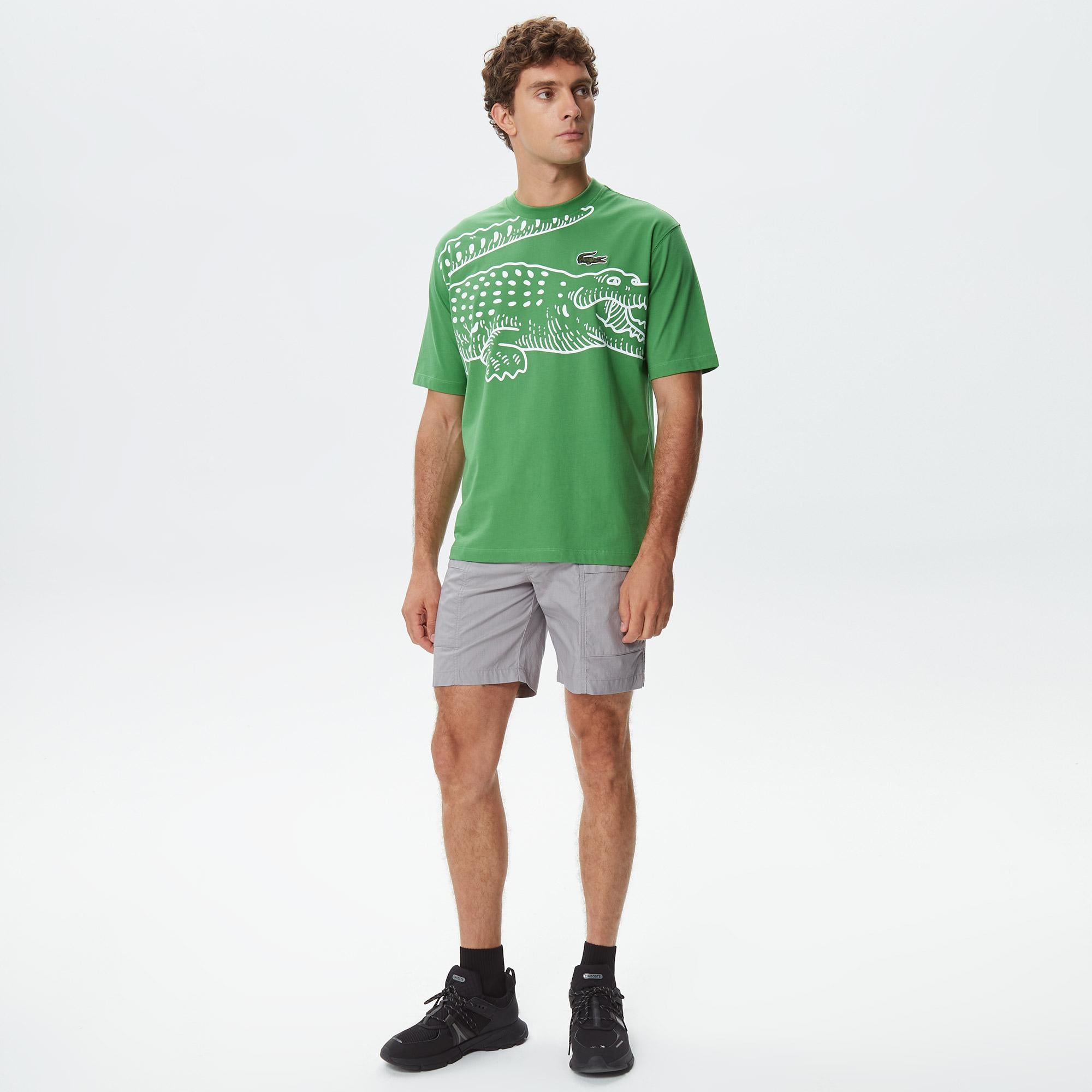 Erkek Regular Fit Gri Bermuda