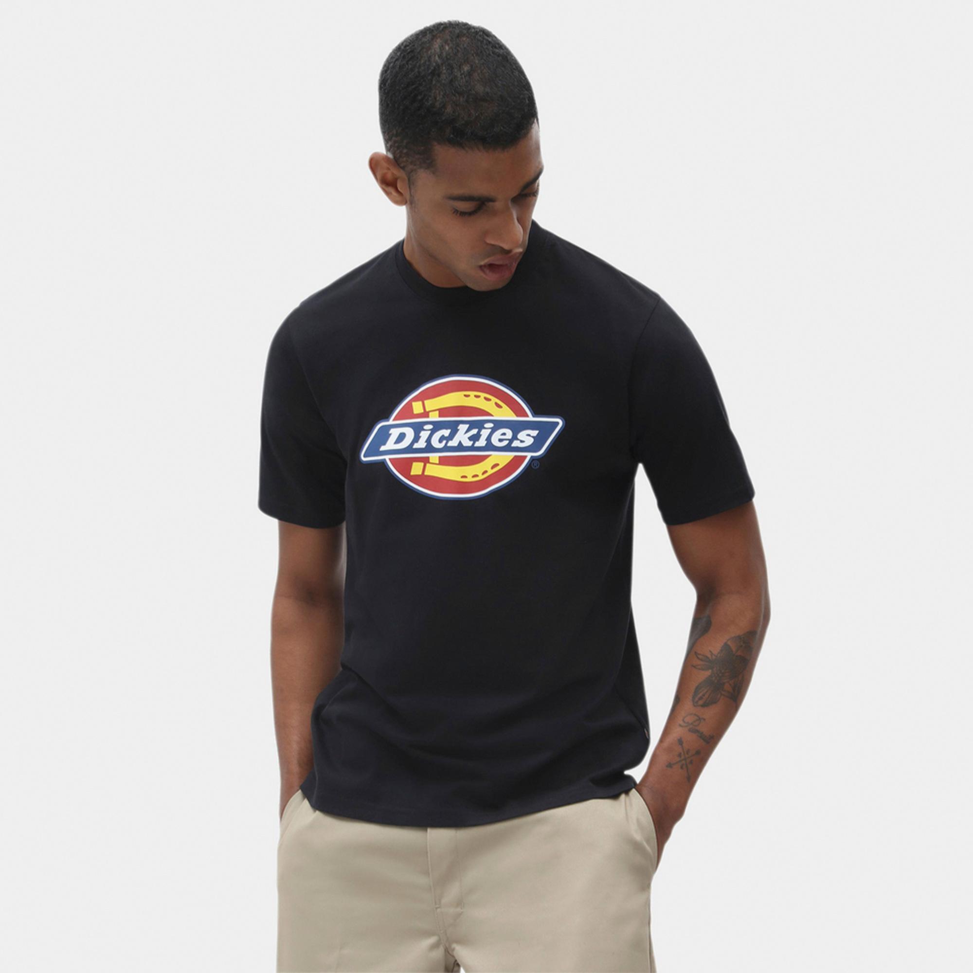 Dickies İcon Logo Erkek Siyah T-Shirt