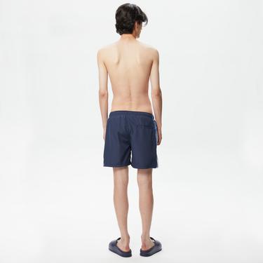  Erkek Regular Fit Baskılı Lacivert Mayo Şort