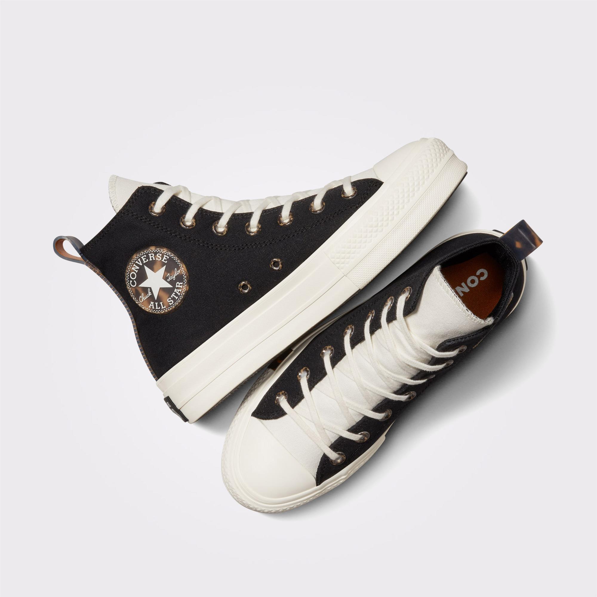 Converse Chuck Taylor All Star Lift Platform Tortoise Kadın Siyah Sneaker