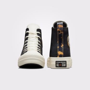 Converse Chuck Taylor All Star Lift Platform Tortoise Kadın Siyah Sneaker