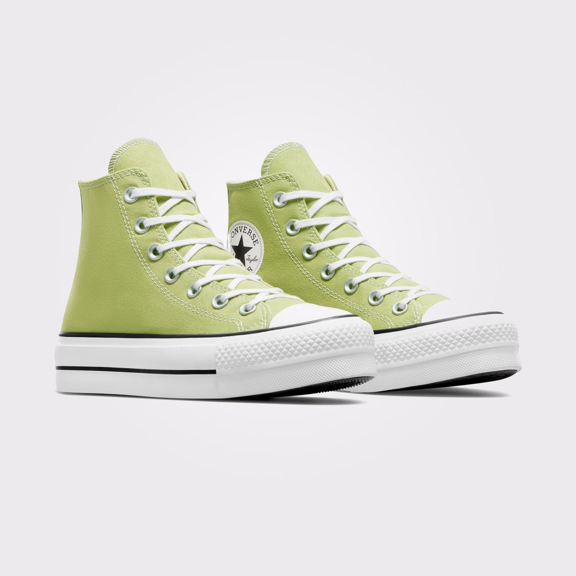 Converse Chuck Taylor All Star Lift Platform Seasonal Color Kadın Yeşil Sneaker