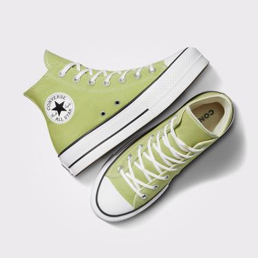  Converse Chuck Taylor All Star Lift Platform Seasonal Color Kadın Yeşil Sneaker