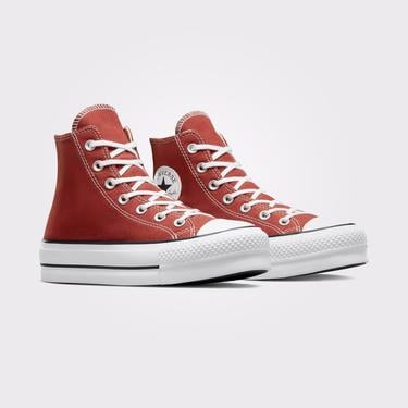  Converse Chuck Taylor All Star Lift Platform Seasonal Color Kadın Kırmızı Sneaker