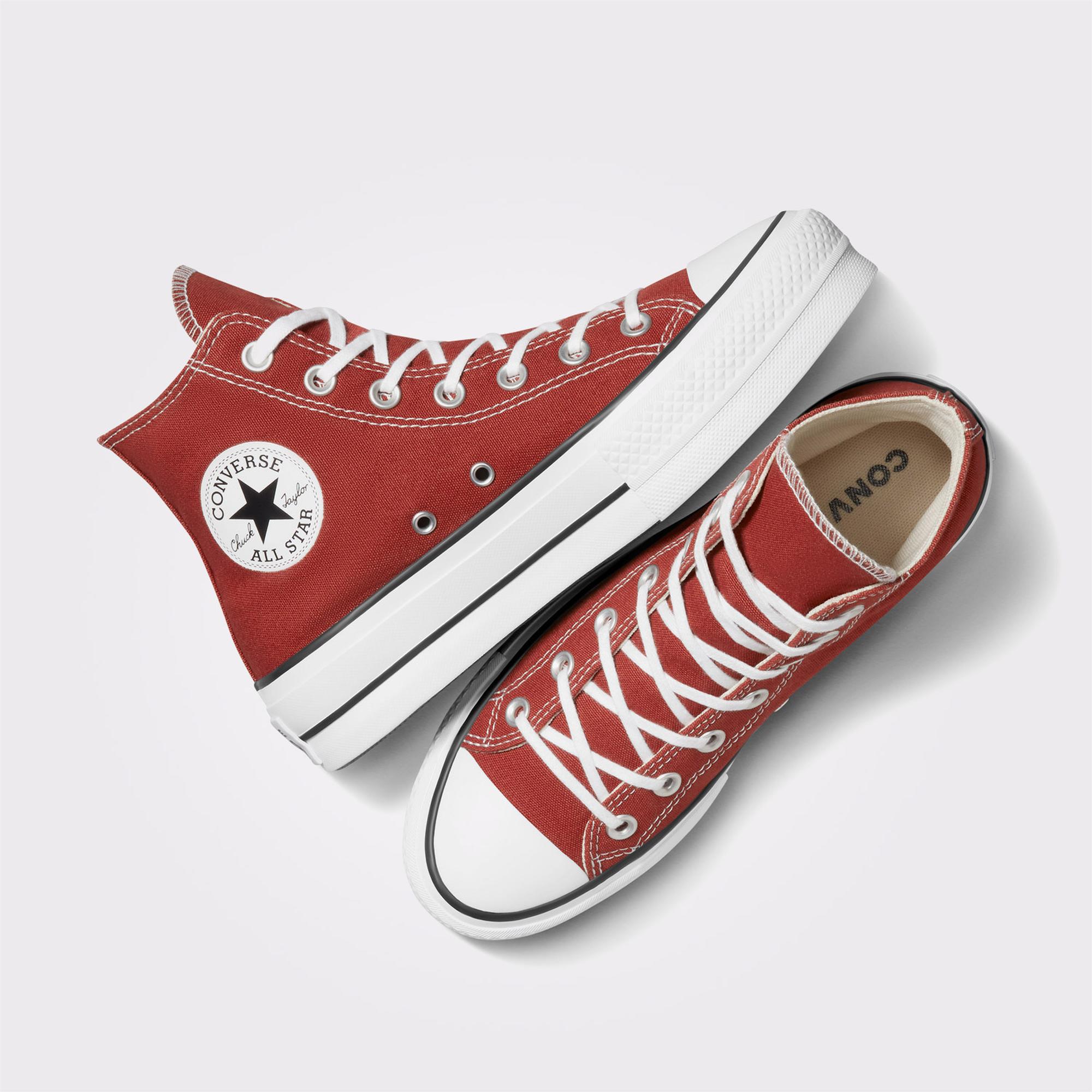 Converse Chuck Taylor All Star Lift Platform Seasonal Color Kadın Kırmızı Sneaker