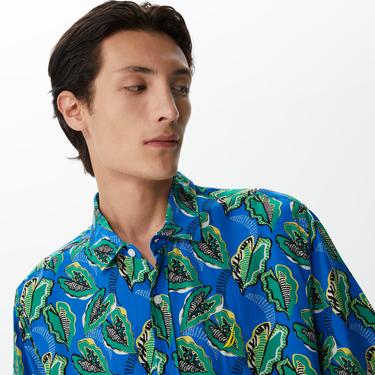  Nautica Erkek Mavi Classic Fit Kısa Kollu Gömlek