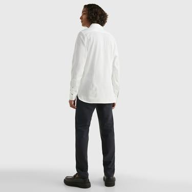  Tommy Hilfiger 985 Knitted Sf Erkek Beyaz Gömlek