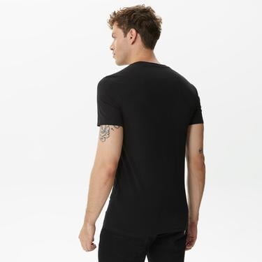  Guess Str Mid Organic Stretch Jersey 180 Erkek Siyah T-Shirt