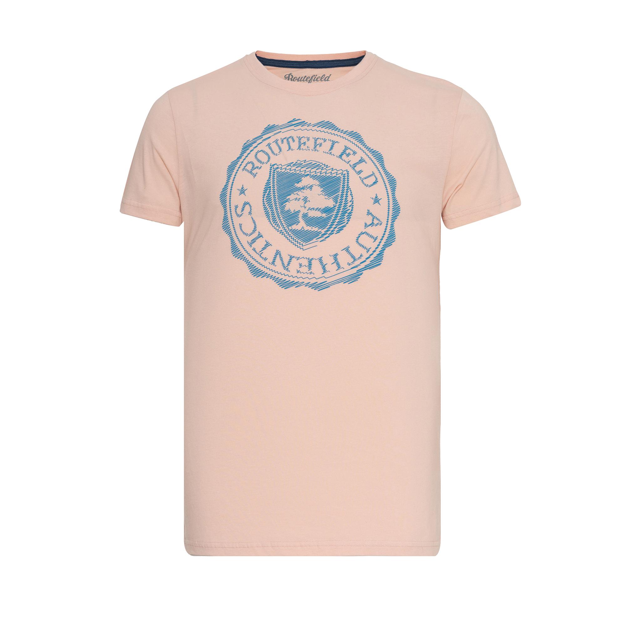 Routefield Trevor Erkek Pembe Tişört