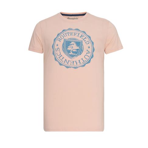  Routefield Trevor Erkek Pembe Tişört