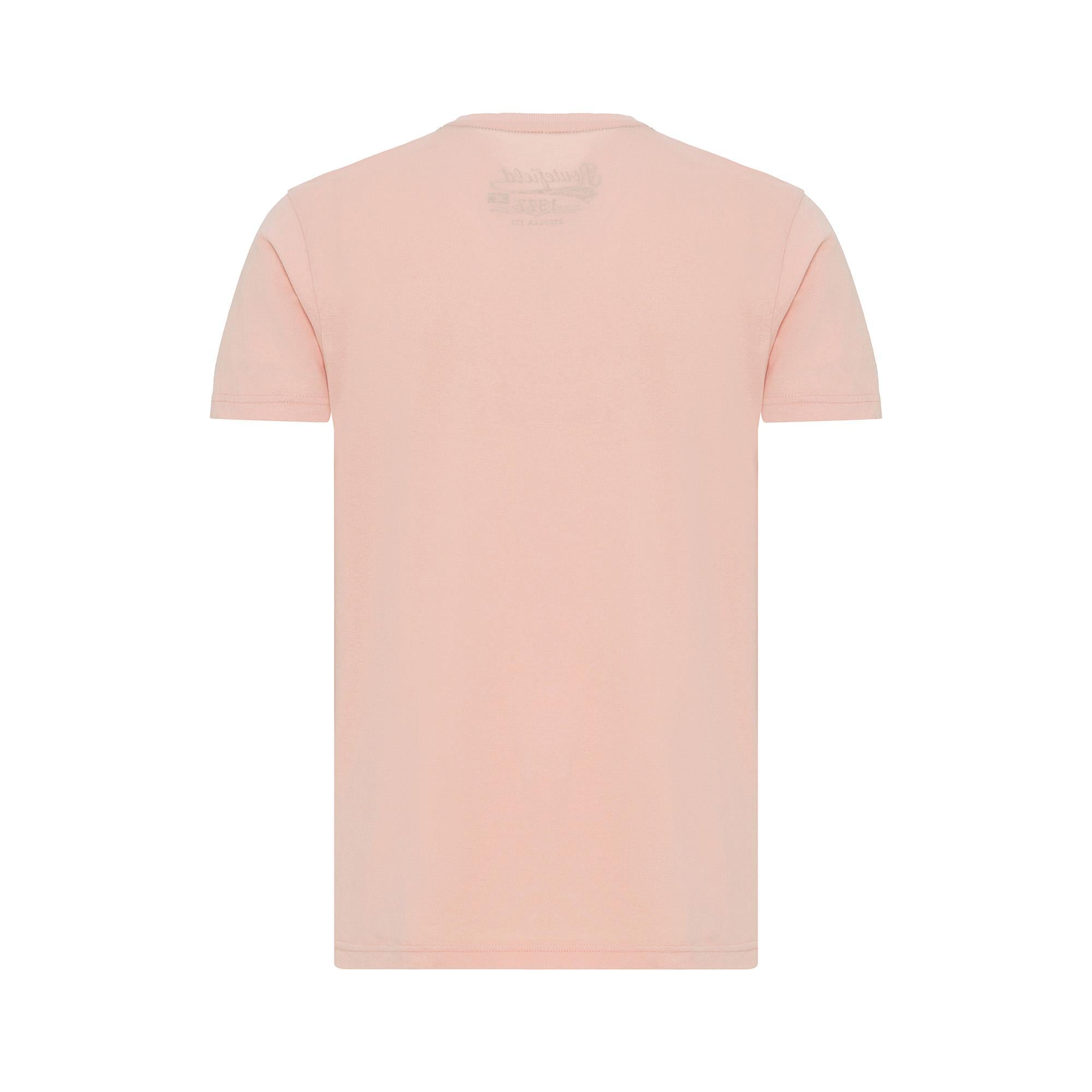 Routefield Timothy Erkek Pembe Tişört