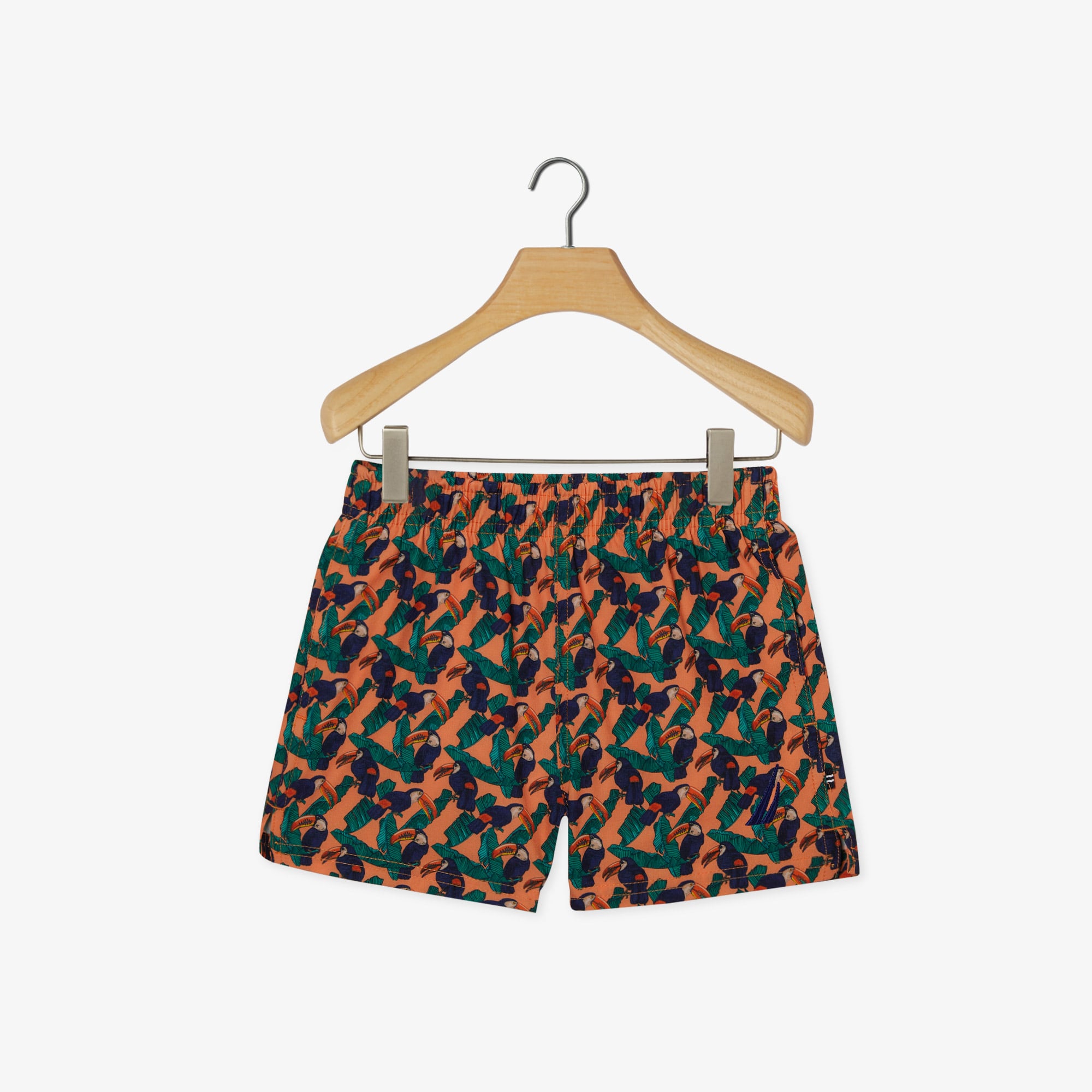  Nautica Erkek Çocuk Pembe Desenli Mayo Şort